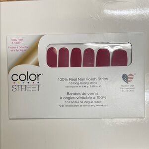 Color Street Deep Red Nail Strips